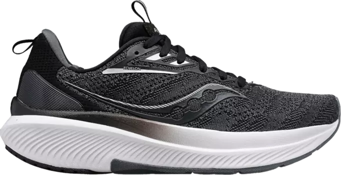 Кроссовки Saucony Echelon 9 Extra Wide Black White, черный