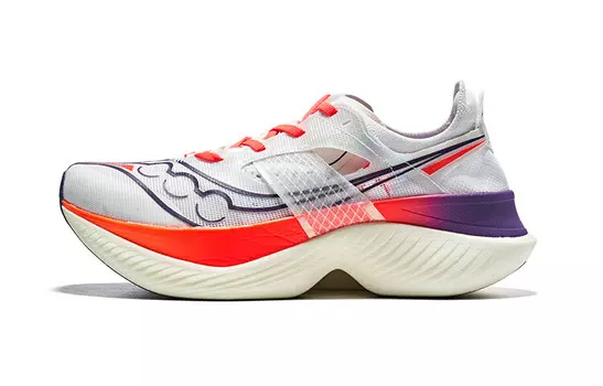 Кроссовки saucony Endorphin Elite White Vizired, белый/красный