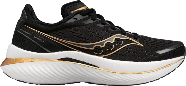 Кроссовки Saucony Endorphin Speed 3 Black Goldstruck, черный