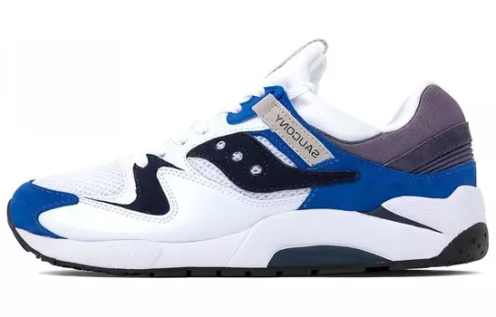 Кроссовки saucony Grid 9000 White Blue, синий