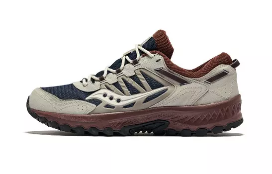 Кроссовки saucony Grid Peak 'Navy Brown', коричневый