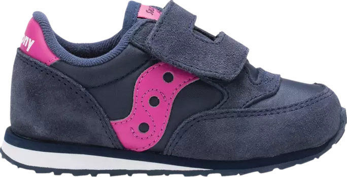 Кроссовки Saucony Jazz Hook & Loop Big Kid Navy Pink, синий