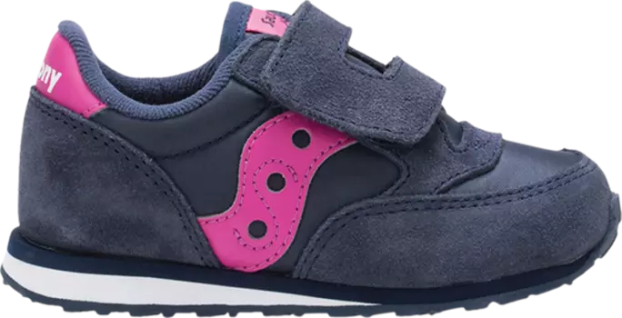 Кроссовки Saucony Jazz Hook & Loop Little Kid Navy Pink, синий