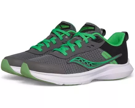 Кроссовки Saucony Kids Axon 3 Sneakers, цвет Grey/Green