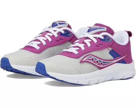 Кроссовки Saucony Kids Axon KDZ, цвет Grey/Magenta