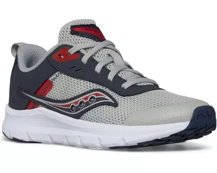 Кроссовки Saucony Kids Axon KDZ, цвет Grey/Navy/Red