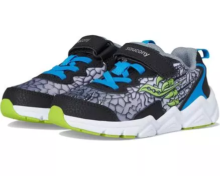 Кроссовки Saucony Kids Flash A/C 3.0 Sneakers, цвет Black/Green