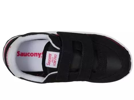 Кроссовки Saucony Kids Originals Jazz Hook & Loop (Toddler/Little Kid), черный/розовый
