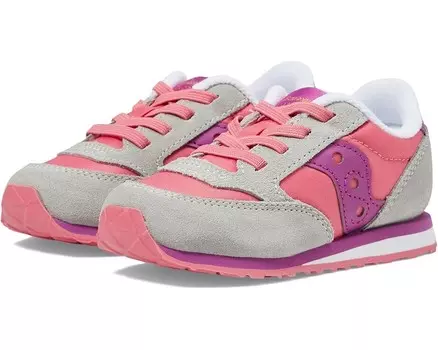 Кроссовки Saucony Kids Originals Jazz Junior, цвет Grey/Purple/Coral