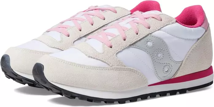 Кроссовки Saucony Kids Originals Jazz Original, цвет White/Silver/Pink