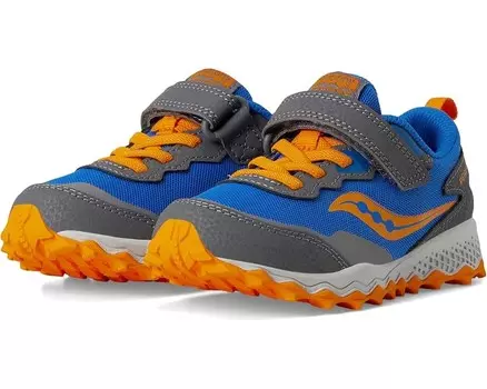 Кроссовки Saucony Kids Peregrine Shield KDZ A/C Sneakers, цвет Blue/Orange
