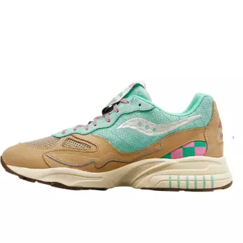 Кроссовки saucony Lifestyle Shoes Unisex Low-top Cyan/brown, серый