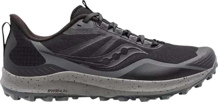 Кроссовки Saucony Peregrine 12 Black Charcoal, черный