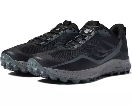 Кроссовки Saucony Peregrine 12, цвет Black/Charcoal