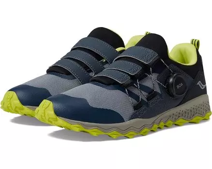 Кроссовки Saucony Peregrine 12 Shield BOA, цвет Navy/Green