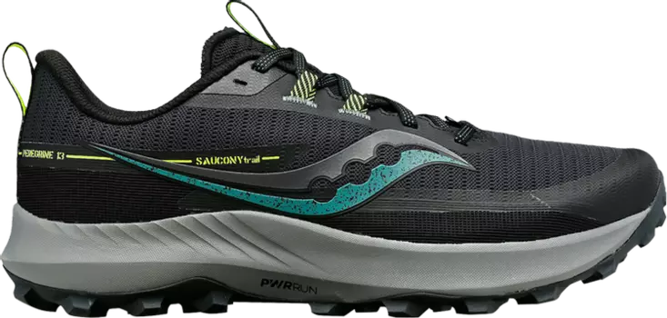 Кроссовки Saucony Peregrine 13 Wide Wood Fossil, черный