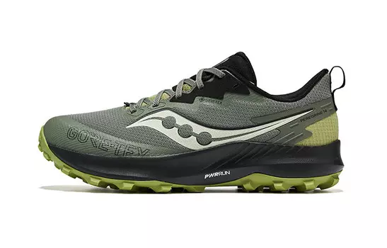 Кроссовки saucony Peregrine 14 GORE-TEX 'Bough Olive', зеленый