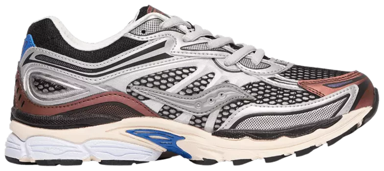 Кроссовки Saucony ProGrid Omni 9 Big Kid 'Black Silver Burgundy', серебряный