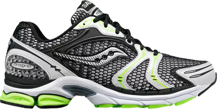 Кроссовки Saucony ProGrid Triumph 4 Black Silver Fluo Green, черный