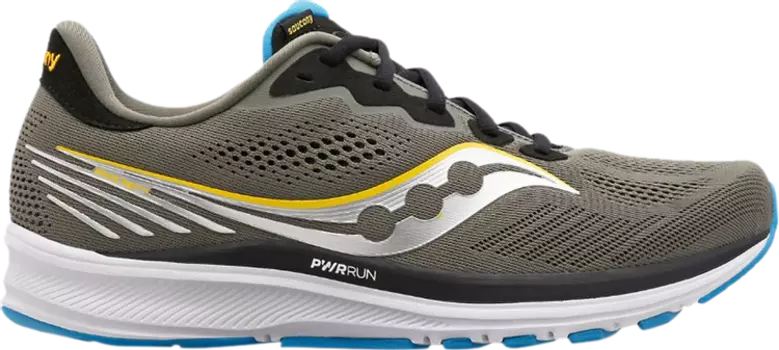 Кроссовки Saucony Ride 14 Rockface Topaz, серый