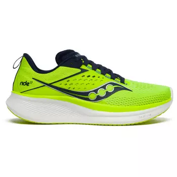 Кроссовки Saucony Ride 17, цвет Citron/Navy