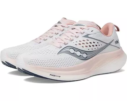 Кроссовки Saucony Ride 17, цвет White/Lotus