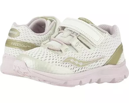 Кроссовки Saucony S-Baby Freedom ISO, цвет Off-White/Pink/Gold Synthetic/Mesh