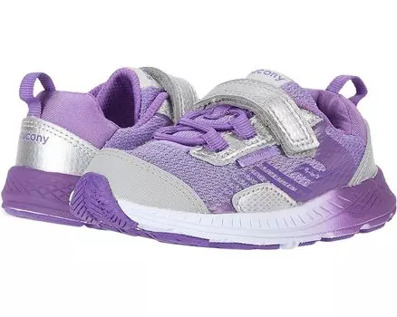 Кроссовки Saucony S-Wind Shield A/C JR, цвет Silver/Purple
