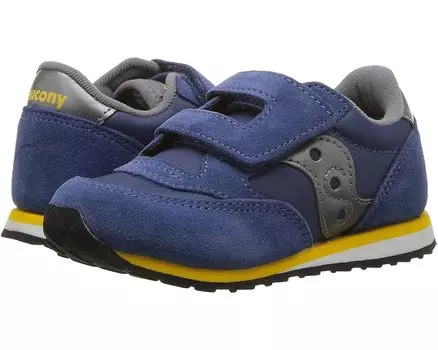 Кроссовки Saucony Saucony Originals Kids Jazz Hook & Loop Sneaker(Toddler/Little Kid), цвет Blue/Grey