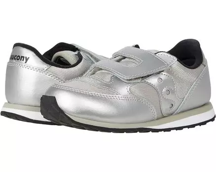 Кроссовки Saucony Saucony Originals Kids Jazz Hook & Loop Sneaker(Toddler/Little Kid), серебряный