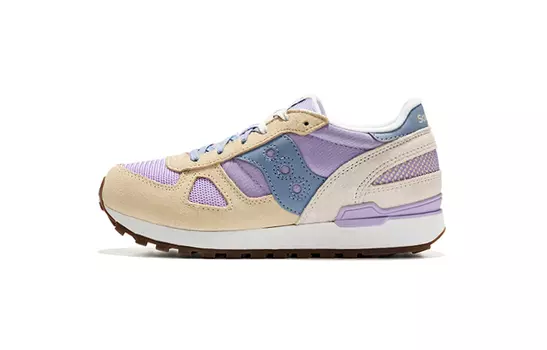 Кроссовки saucony Shadow Original Big Kid 'Purple Blue', желтый/фиолетовый