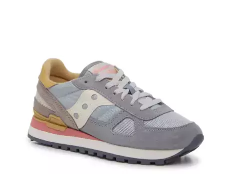 Кроссовки Saucony Shadow — женские, цвет синий/серый/многоцветный
