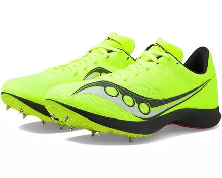 Кроссовки Saucony Velocity MP, цвет Citron/Black