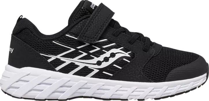 Кроссовки Saucony Wind 2.0 A/C Big Kid Black White, черный