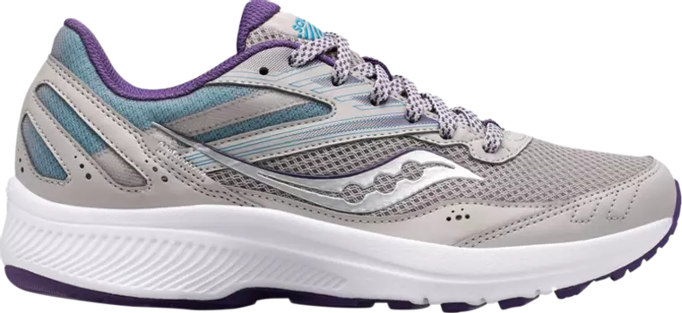 Кроссовки Saucony Wmns Cohesion 15 Wide Grape Pop, серый
