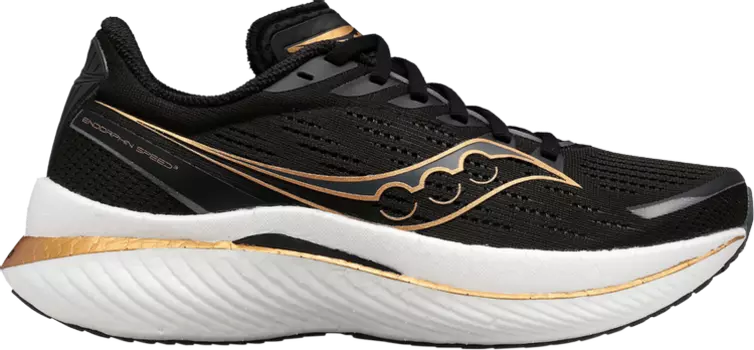 Кроссовки Saucony Wmns Endorphin Speed 3 Black Goldstruck, черный