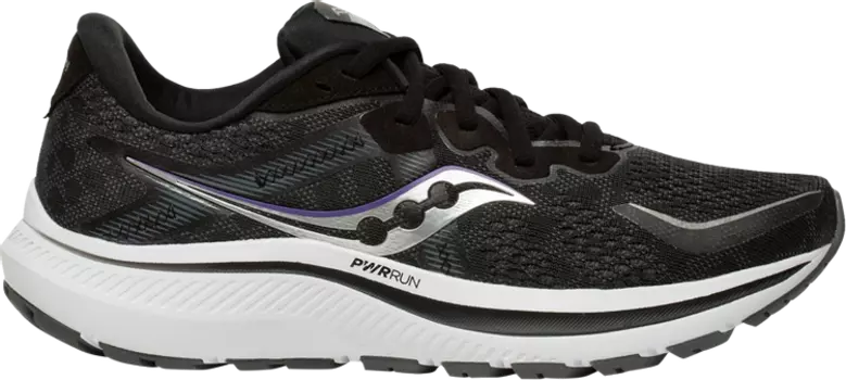 Кроссовки Saucony Wmns Omni 20 Wide Black White, черный