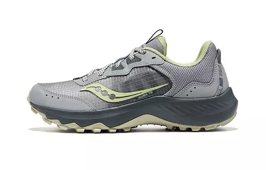 Кроссовки saucony Women's Aura TR 'Flint Fern', зеленый