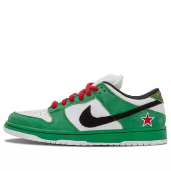 Кроссовки sb dunk low pro 'heineken' Nike, зеленый