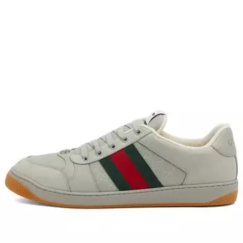 Кроссовки Screener из хлопка рипстоп Gucci, серый
