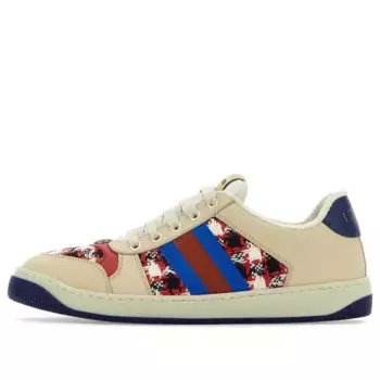Кроссовки screener low-top sneakers 'beige navy red' Gucci, бежевый