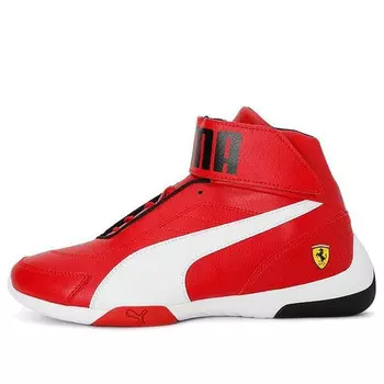 Кроссовки scuderia ferrari x kart cat mid 3 high 'rosso corsa' Puma, черный