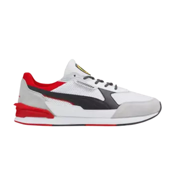 Кроссовки Scuderia Ferrari x Low Racer 'White Black Rosso Corsa', белый