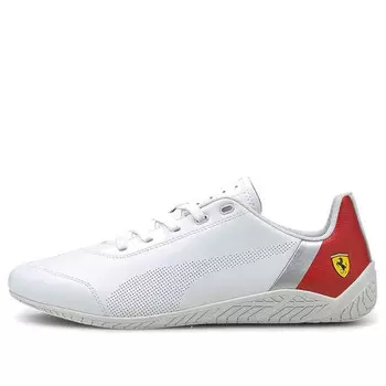 Кроссовки scuderia ferrari x ridge cat 'white rosso corsa' Puma, белый
