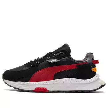 Кроссовки scuderia ferrari x wild rider 'black rosso corsa' Puma, черный