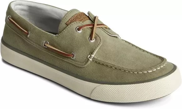 Кроссовки Seacycled Bahama II Twill Sperry, цвет Olive