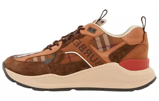 Кроссовки Sean 'Check - Dark Birch Brown' Burberry