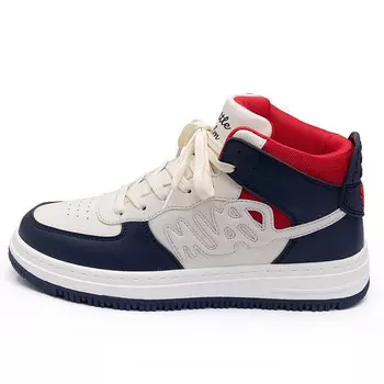 Кроссовки Seattle Palm Skateboarding Shoes Unisex High-top Beige/Blue, бежевый/синий