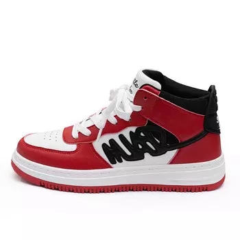 Кроссовки Seattle Palm Skateboarding Shoes Unisex High-top White/Red, белый/красный