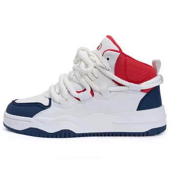 Кроссовки Seattle Palm Skateboarding Shoes Unisex High-top Blue/Red, белый/синий/красный